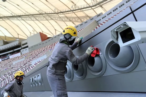 Mundial 2022: en Qatar hay quejas por el aire acondicionado 2 aire acondicionado qatar