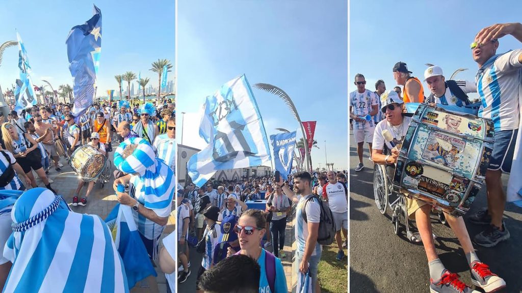 banderazo argentino en doha