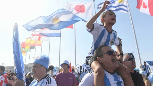 banderazo argentino en doha