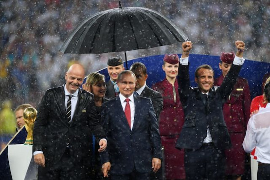 Macron dijo que "no hay que politizar el Mundial" 2 macron politizar mundial