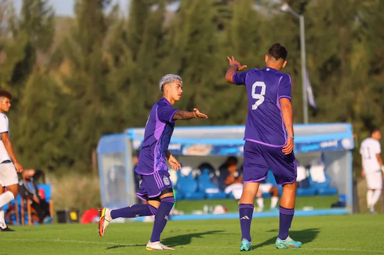 amistoso argentina sub 20